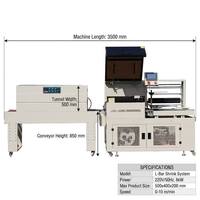Machine d'emballage automatique de scellage et de découpe de film plastique thermorétractable pour boîte de luxe