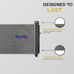 Nouveau radiateur de refroidissement moteur Briston avec cœur en aluminium et réservoir en plastique pour 2334 <span class=keywords><strong>SILVERADO</strong></span> 1500 BASE <span class=keywords><strong>V6</strong></span> 4.3L 99-12 Kits de montage facile - Product Image 6
