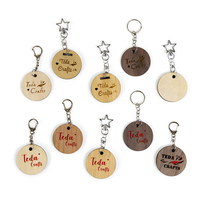 Porte-clés en bois écologique personnalisé avec impression UV pour les commandes en gros, la promotion de la marque et les événements d'entreprise