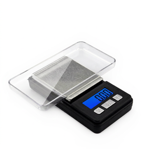 Miniature Electronic Scale 0.01g Precision With Lid For Jewelry Tea Weighing LCD Display Rectangle Shape Battery Powered - Product Image 1