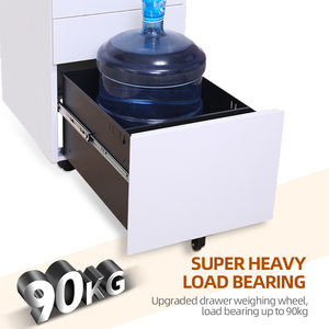Tốt nhất lạnh cán nội thất văn phòng phổ bánh xe mỏng kim loại 3-ngăn kéo di động dọc nộp hồ sơ kim loại <span class=keywords><strong>Slimline</strong></span> di động bệ - Product Image 5