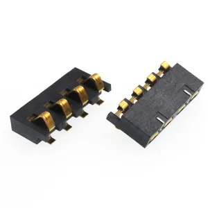 2.5PH Battery Connector Plate Plug PCB Mount SMT 2.0mm Height Golder 4 Pin Male Mobile Battery Connector