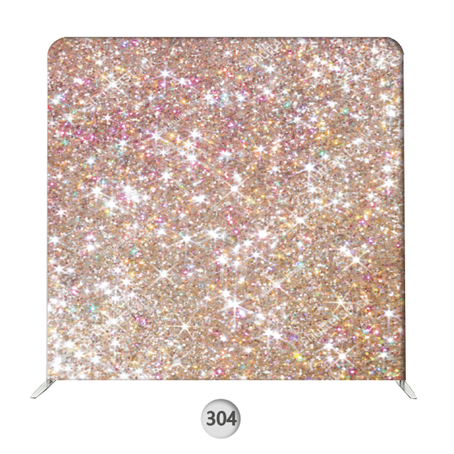 Customized Printing Shimmer Photobooth Backgrounds Banner 32*1.0mm Aluminum Frame Studio Props Backdrops Stand for Photography
