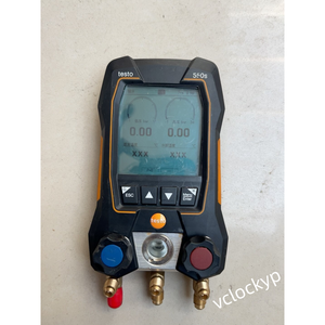 Testo 550s Digital Manifold Refrigerant Meter W/ Wired Clamp <b>Temperature</b> Probes Used - Product Image 1