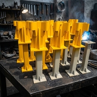 Pièces de machines de construction à haute résistance Q345B, pièces de rechange pour socle de montage d'équipement soudé