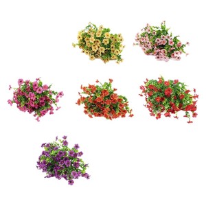 Bouquet de fleurs artificielles violettes Wen Hope, fleurs en soie, feuilles jaunes et vertes, pour la décoration de la maison et des mariages - Product Image 5