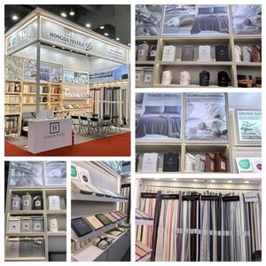 Ensemble de literie en lin de bambou certifié 300TC 100% tissé ajusté draps de lit King Size housse de couette et taies d'<span class=keywords><strong>oreiller</strong></span> - Product Image 6