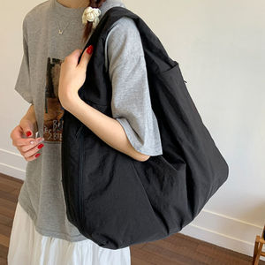 Sac à bandoulière décontracté de couleur unie pour femmes, sac à main de grande capacité pour femmes - Product Image 5