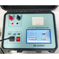 Testeur de résistance de boucle et de contact haute précision 100A, résolution 0,1, quatre bornes, AC 110V/220V avec écran tactile 7 pouces