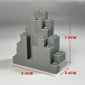 Bloques de Construcción de Partículas Pequeñas MOC, Montaña Dorada, Montaña Plateada, Tesoro, Mineral, Gema, Bloques de Pared de <span class=keywords><strong>Roca</strong></span> DIY, Juguetes para Niños - Product Image 4