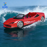 Jet Ski Premium Rouge pour Bateau de Plaisance avec 5 Sièges, Conçu pour les Visites Panoramiques et les Divertissements Nautiques