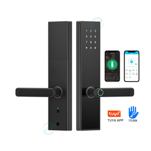 Tuya App WiFi Cerradura de puerta biométrica de huellas dactilares Aleación de aluminio 6052 TTLock electrónico para Bluetooth Seguridad en el hogar Manija inteligente <span class=keywords><strong>Lo</strong></span> - Product Image 1