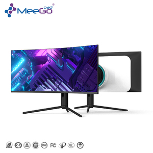 Ordinateur tout-en-un pour jeux, écran incurvé ultra-large de 34 pouces, processeur AMD octa-core 5,1 GHz, carte intégrée, stockage SSD, FreeSync HDR, Windows 11 - Product Image 1