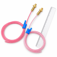 Sensor Suhu 10K 50K 100K M3/M4 NTC IP65 Tahan Air Tahan Minyak OEM ODM Probe 4mm