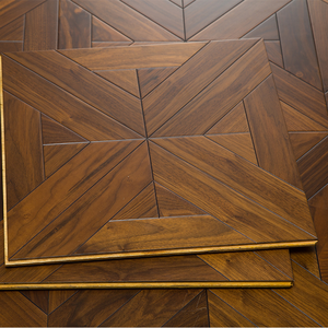 Parquet en bois d'ingénierie AVANTIMORA silencieux, non toxique, certifié CE, brillant, grade AB, 15 mm, multicouche, en noyer, avec système T&G, pour restaurant - Product Image 2