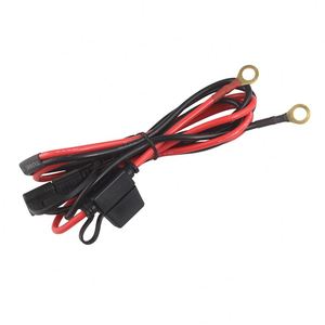 Sae ไปยังแหวนขั้วสาย<span class=keywords><strong>ต</strong></span>่อกับผู้ถือฟิวส์16Awg รถรถจักรยานยนต์แบตเตอรี่<span class=keywords><strong>สาย</strong></span>ชาร์จ - Product Image 2