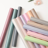 Grosir kertas pembungkus plastik buket bunga segar bunga Korea dengan lapisan Resin