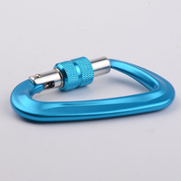 Mousqueton en aluminium à petite porte à vis 12KN de haute qualité pour l'extérieur