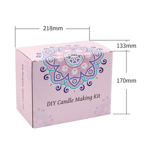 Kit DIY de bougies parfumées transfrontalières les plus vendues, matériaux et outils en gros, coffret cadeau, sans fumée et parfumés, pour la fabrication artisanale - Product Image 5