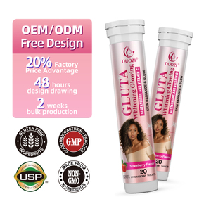 Tabletas Efervescentes Blanqueadoras y Luminosas DUOZI GLUTA, 20 Unidades, Sabor Fresa, Glutatión, Vitamina C, Luminosidad de la Piel - Product Image 2