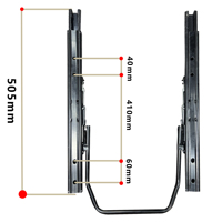 Rail de glissière universel de 50 cm pour siège à longue portée, robuste, pour siège individuel, camping-car, fourgonnette, Sprinter, conversion de bus Ford