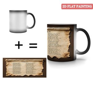 Mug en céramique noir givré de 11 oz, tasse à sublimation magique changeant de couleur, utilisation à long terme, réutilisable - Product Image 4