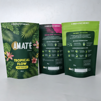 Sachets refermables personnalisés recyclables pour l'emballage du thé, sacs de qualité alimentaire pour le thé vert, le thé noir et les herbes