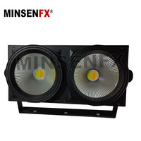 MINSENFX Deux yeux COB Lumière blanche et blanc chaud 2 en 1 Lumière de scène disco pour fête