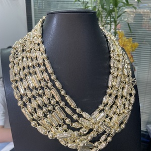 Collar de Tulipán de Oro de 14K para Hombre JXX, Moderno, con Cadena de Eslabones, Personalizable, Cadenas Cubanas al por Mayor, Material de Latón - Product Image 1