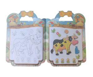 Commercio all'ingrosso pioppo Cartoon Animal Educational Coloring Books libro <span class=keywords><strong>da</strong></span> <span class=keywords><strong>colorare</strong></span> personalizzato per bambini - Product Image 4