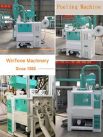 Machines de pelage et de fendage de lentilles rouges et jaunes, haute sécurité, traitement des haricots, 1-3,5 T/H, composants principaux Win Tone PLC
