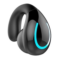 Headset Nirkabel Model Jepit Telinga YX08 Baru dengan Peredam Kebisingan Aktif (ANC), Tahan Air IPX5, Kontrol Suara, NFC, Tak Terlihat