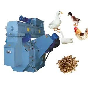 2T Per Hour Corn Milling Machine Feed Processing Machines Pellet Skin Rice With Stainless Steel Ring Die Pellet Mill