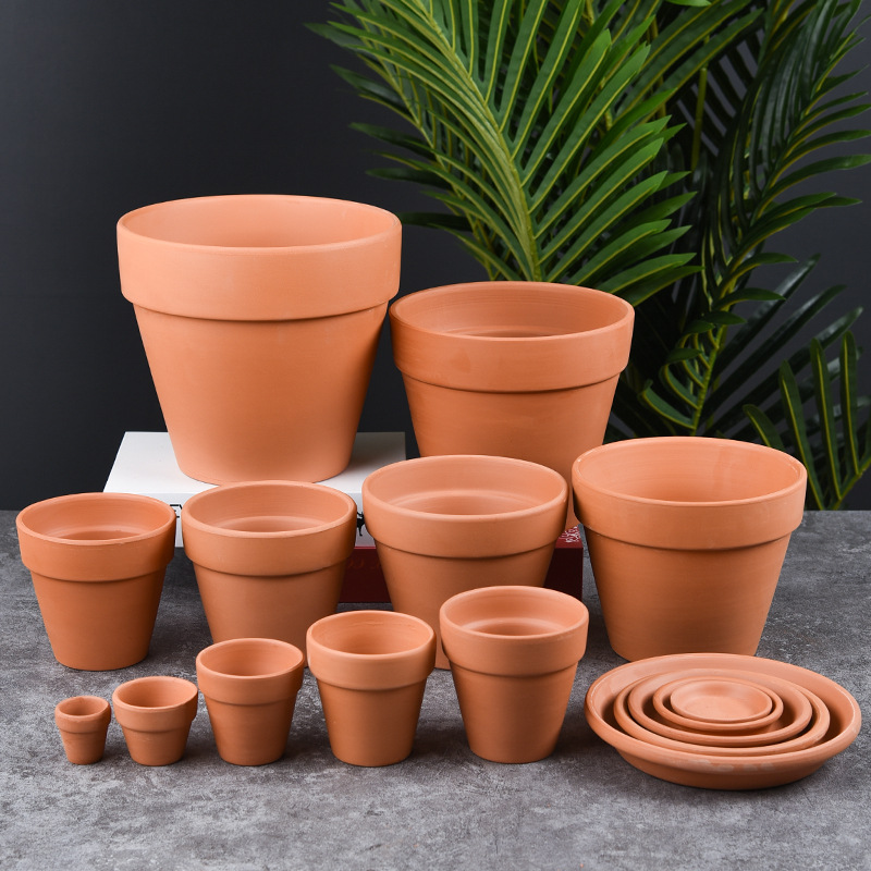 Vasi da fiori in Terracotta per fioriera da interno in plastica da giardino classico di vendita calda