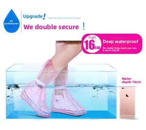 Protetores de Sapatos Descartáveis Antiderrapantes, Impermeáveis e Reforçados, Capas Longas de Plástico para Botas de Chuva para Homens e Mulheres - Product Image 3