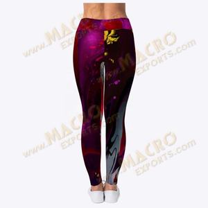 Pantalon de yoga doublé polaire taille haute pour femmes Gym Fitness Sports Butt Lift Leggings Shiny Print Sublimation pour femmes Yoga Gym - Product Image 3