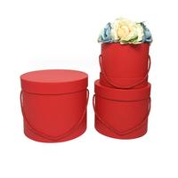 Carton d'emballage de boîtes de roses en daim personnalisées pour ensemble de fleurs conservées boîte-cadeau de fleurs en papier rond rigide