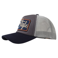 Gorra Trucker de Malla de Alta Calidad con Bloques de Color, Parche Bordado, Visera Curva, Ajustable, de 5 Paneles, Estilo Gorra de Béisbol para Camionero