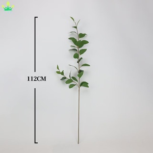 Feuillage artificiel en feuilles de laurier à longues tiges, branche de verdure suspendue pour bouquet de mariage, arche, centre de table, <span class=keywords><strong>d</strong></span>écoration intérieure - Product Image 3