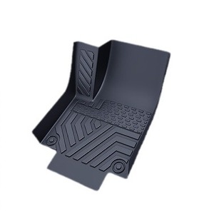 Tapis de sol de voiture <span class=keywords><strong>Nissan</strong></span> <span class=keywords><strong>Leaf</strong></span> <span class=keywords><strong>2018</strong></span>-2025 tout temps en TPE, 4 pièces, épaisseur 10 mm, motif bicolore, personnalisable - Product Image 2