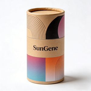 Tube en carton écologique pour emballage de crème glacée, taille personnalisée, avec couvercle scellé, 100% carton recyclé, pour desserts de marque - Product Image 4