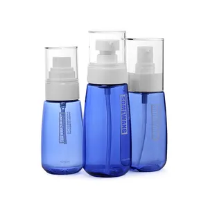 PETG Plastic Bottle with Pump Sprayer Multiple Sizes Personalized Cosmetic Skin Care Shampoo Bottles