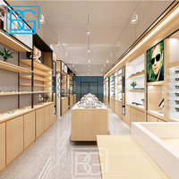 Présentoir optique en verre pour gondole Armoire à lunettes de soleil Magasin de lunettes de soleil Présentoir pour lunettes de soleil
