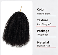 Extensions de cheveux humains bouclés naturels au crochet plume, style bohème