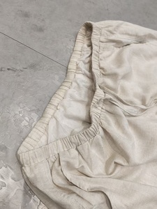 <span class=keywords><strong>Pantaloni</strong></span> Capri da Donna 100% <span class=keywords><strong>Lino</strong></span>, Vita Alta, Gamba Larga Plissettata, Colore <span class=keywords><strong>Lino</strong></span> Naturale, Vestibilità Ampia, Abbigliamento Estivo Casual - Product Image 5