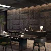 Panel de Pared de Piedra Damasco de PU/PVC, Moderno, Impermeable, Ignífugo y Ecológico, para Uso en Apartamentos y Hoteles, Color y Gráficos Personalizables