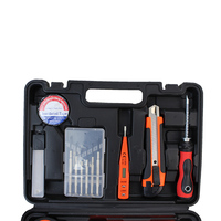 16PCS Ensembles d'outils ménagers polyvalents Boîte à outils pour le travail du bois Kit d'outils pour électricien