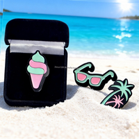 Badge personnalisé en métal avec logo, mignon, style anime, émail dur ou souple, moulé, écologique, plaqué argent