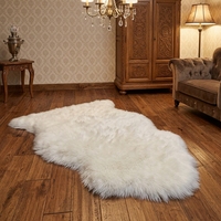 Tapis et carpettes en peau de mouton, tapis en laine australienne naturelle de haute qualité, tapis moelleux et doux pour le salon, la chambre à coucher, la décoration de la maison