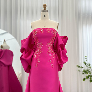 S1679L 2026 nuevo estilo Rosa dulce tubo superior flor elegante romántico señora temperamento vestido de gama alta - Product Image 4